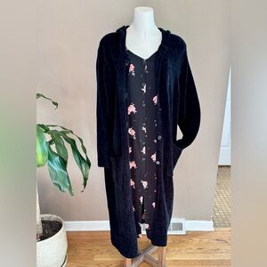 Denim&Co Charcoal Knit Sweater